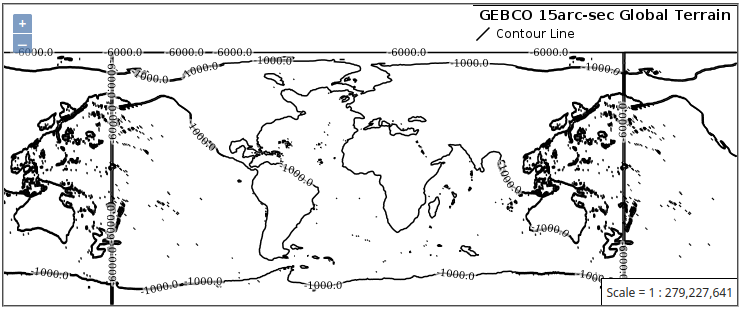 Style preview showing the very high-level contours on the globe