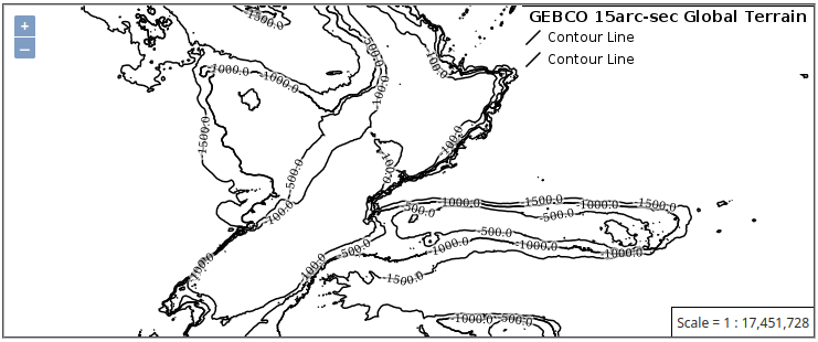 Style preview showing medium level contours around Oceania