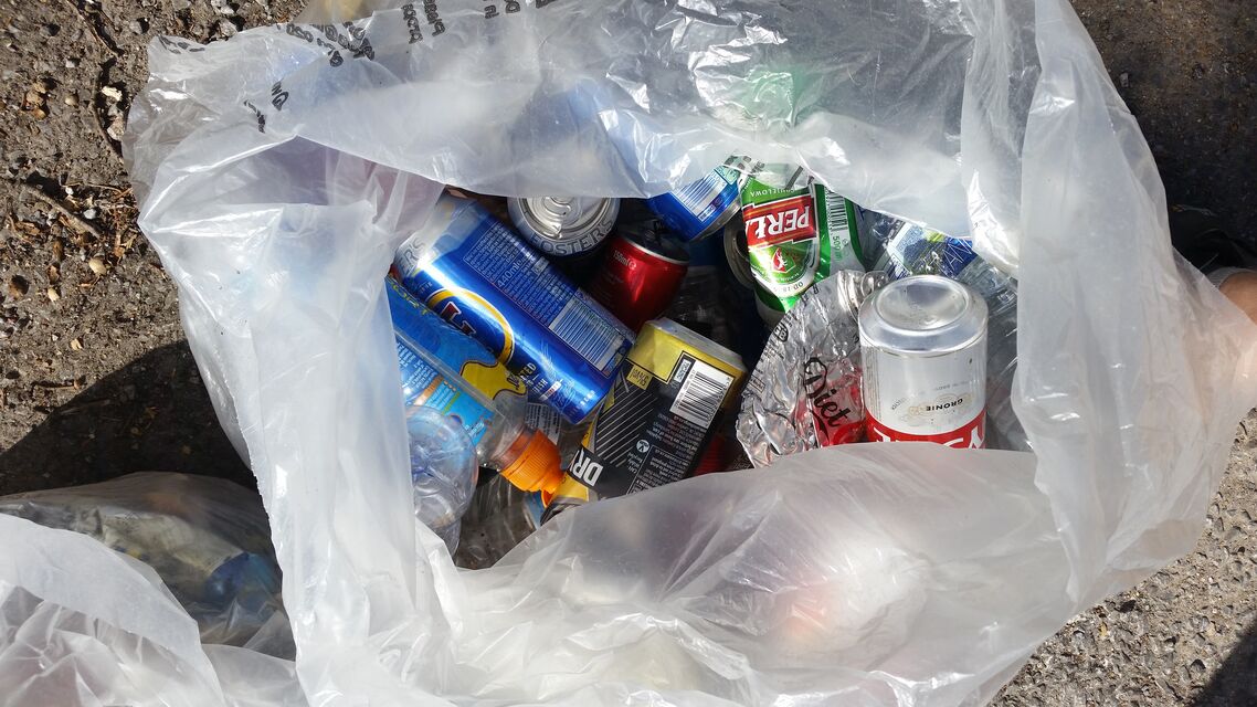 The recyclable litter haul